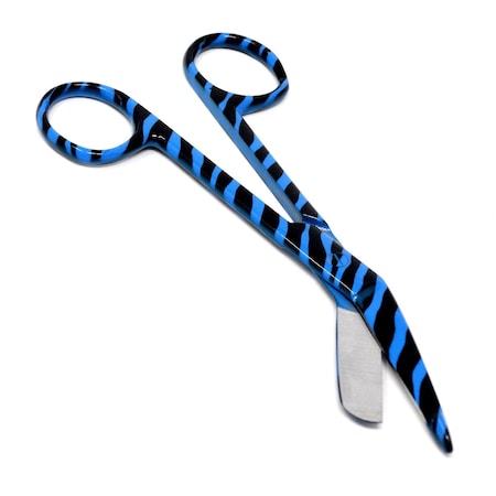 A2Z Scilab Blue Zebra Pattern Full Coated Color Lister Bandage Scissors 5.5" A2Z-ZR048